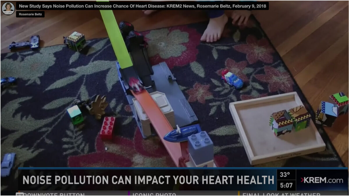 New Study Says Noise Pollution Can Increase Chance Of Heart Disease: KREM2 News, Rosemarie Beltz, February 9, 2018